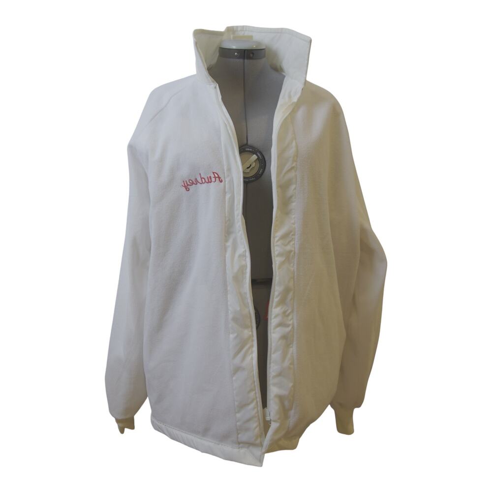 Vintage Birdie White Fleece Lined Windbreaker XL USA Embroidered Audrey Gorpcore - Picture 7 of 12